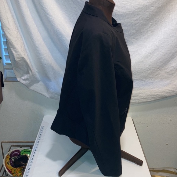 Lane Bryant Womens SZ 20 Jacket Solid Black Zip Up Long Sleeve Zip Pockets NWOT - Picture 5 of 13
